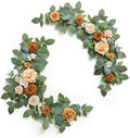 2 Pack Teal Blue Artificial Flower Garlands 2 FT