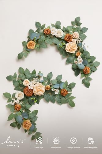 2 Pack Teal Blue Artificial Flower Garlands 2 FT, alternate view 5