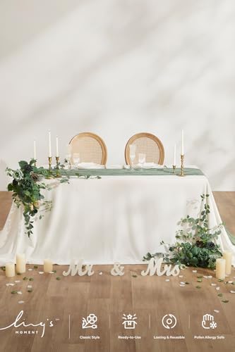 2 Pack Terracotta Floral Garland Wedding Arch Flowers, alternate view 5
