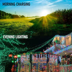 2 Pack Total 400LED 132FT Green Christmas Solar String Outdoor Lights, St. Patrick's Day Solar Powered with 8, alternate view