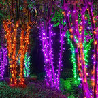 2 Pack Total 400LED 132FT Halloween Solar String Outdoor Lights, 8 Modes Waterproof Halloween Lights for Bedroom, alternate