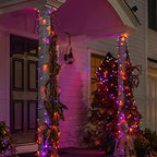 2 Pack Total 400LED 132FT Halloween Solar String Outdoor Lights, 8 Modes Waterproof Halloween Lights for Bedroom, alternate