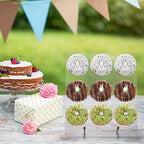 2 Pack Upgraded Donut Wall Display Stand - Clear Acrylic Donut Holder Board with 9 Pillars Rectangular Bagels, alternate view