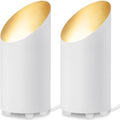 2 Pack Uplighting Indoor Floor Can Light, 5W Up Lights with 2700K LED GU10 Bulbs, Uplights Floor Spot Lights