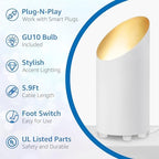 2 Pack Uplighting Indoor Floor Can Light, 5W Up Lights with 2700K LED GU10 Bulbs, Uplights Floor Spot Lights, alternate view