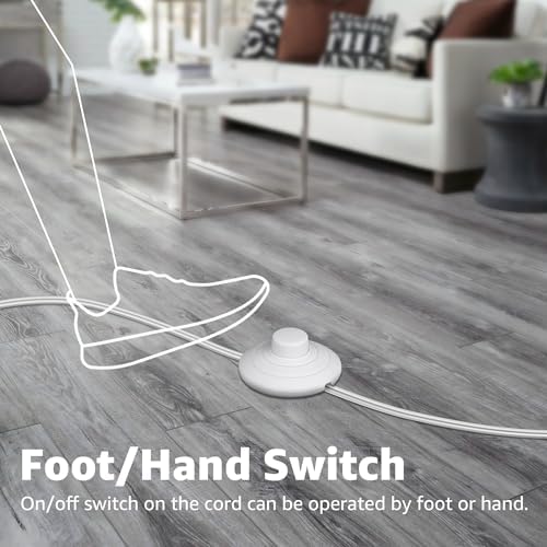 2 Pack Uplighting Indoor Floor Can Light, 5W Up Lights with 2700K LED GU10 Bulbs, Uplights Floor Spot Lights, alternate view