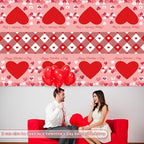 2 Pack Valentines Day Decorations - Valentines Decor - Disposable Plastic Valentines Tablecloth | Valentine, alternate view 7