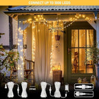 2 Pack Warm White Christmas Lights Indoor, Total 200 LED 66FT, alternate view 3