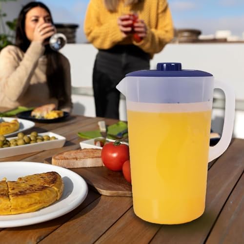 2-Pack Water Pitcher with Lid 1 Gallon Pitcher - Navy in Navy, alternate view 7