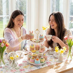 2 Pack Wedding 3 Tier Cupcake Stand Heart Shaped 3 Tiered Serving Trays for Party Plastic Tray Dessert Cupcake, alternate