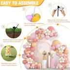 2-Pack White Balloon Arch Kit 8.2FT&5FT Bending Balloon Arch Frame in Whtie-a, alternate view 4