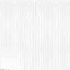 2 Pack White Foil Fringe Curtains Backdrop, Metallic Tinsel Streamers