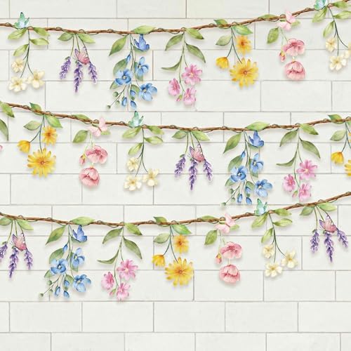2 Pack Wildflower Garland, Wildflower Party Decorations