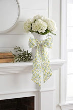 2 Pack Yellow Lemon Wreath Sashes for Front Door, Matching Italian Summer Lemon Grove Ribbon Pair, 55 Inch, alternate view 4