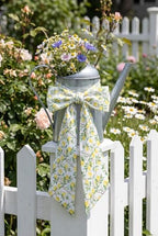 2 Pack Yellow Lemon Wreath Sashes for Front Door, Matching Italian Summer Lemon Grove Ribbon Pair, 55 Inch, alternate view 5