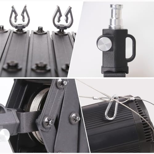 2 Packs 2M/78.7inch Drop Pantograph for Studio Ceiling Rail System, alternate view 4
