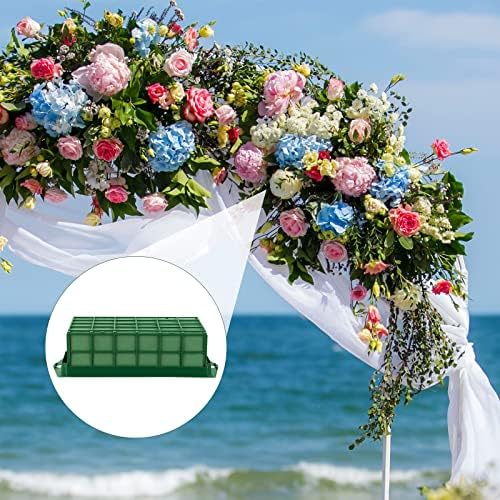 2 Packs Floral Foam Cage Rectangle Flower Cage Holders with Floral Foam Flower Arrangement Supplies for Fresh, alternate view