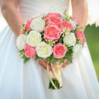 2 Packs Peonies Artificial Flowers Mixed White Pink Silk Artificial Peonies in Mixed White Pink, alternate view 5