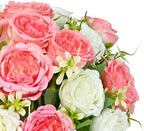 2 Packs Peonies Artificial Flowers Mixed White Pink Silk Artificial Peonies in Mixed White Pink, alternate view 6