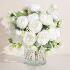 2 Packs Peonies Artificial Flowers Vintage Faux Peony Bouquet Fake Flower for Vase Silk Floral Arrangements for