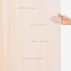 2 Panels 20Ft Length x 28" Width Light Peach Wedding Arch Draping Fabric Arch Drapes Chiffon Fabric Sheer, alternate view 5