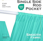 2 Panels 5ft(W) x 20ft(L) Mint Green Ceiling Drapes for Wedding Parties, alternate view 3