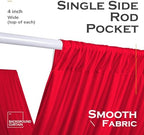 2 Panels 5ftx30ft Red Ceiling Drapes for Christmas Parties, alternate view 5
