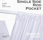 2 Panels 5ftx30ft White Ceiling Drapes for Wedding Parties, alternate view 6