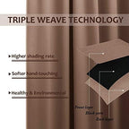 2 Panels Blackout Outdoor Curtains for Patio Waterproof, Thermal Insulated Silver Rustproof Grommet Blackout, alternate view