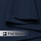 2 Panels Navy Blue Outdoor Curtains for Patio Waterproof, Silver Stainless Steel Grommet Light Blocking Thermal, alternate