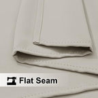 2 Panels Outdoor Curtains for Patio Waterproof, Rustproof Grommet Cold & Light Blocking Drapes Thermal Insulated, alternate