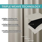 2 Panels Patio Curtains for Outdoor Waterproof, Machine Washable Rustproof Grommet Thermal Insulated Room, alternate view 5