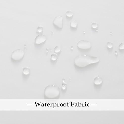 2 Panels Sheer Outdoor Curtains for Patio Waterproof Bright White in Bright White, alternate view 6
