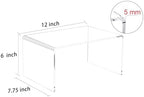 2 PC of 12'' Extra Large 5mm Thickness Clear Acrylic Risers, Acrylic Display Risers Shelf Showcase Fixtures for, alternate