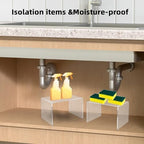 2 PC of 12'' Extra Large 5mm Thickness Clear Acrylic Risers, Acrylic Display Risers Shelf Showcase Fixtures for, alternate
