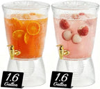 2 PCS 1.6 Gallon Drink Dispenser with Detachable Base, Easy to Clean Plastic Beverage Dispenser with Removable