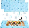 2 Pcs 17.7"x 47.2" Large Reusable Freezable Ice Mats for Buffet Table Cooling Trays Cold Plate for Food Cheese