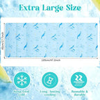 2 Pcs 17.7"x 47.2" Large Reusable Freezable Ice Mats for Buffet Table Cooling Trays Cold Plate for Food Cheese, alternate