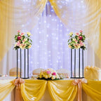 2 Pcs 24 Inches Matte Black Wedding Flower Stand Metal Iron Display Rack Floor Vase Column Centerpiece for Event, alternate