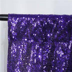 2 PCS 2x8ft Purple Sequin Backdrop Curtains Shimmer Background in 2FT x 8FT (2 Panels) in Purple, alternate view 5