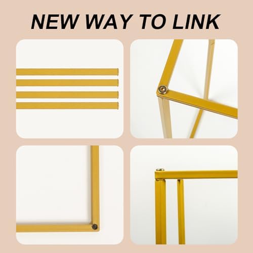 2 pcs 31.5inch/80cm Gold Vases for Centerpieces Metal Column Geometric Flower Stand, Wedding Centerpieces Stand, alternate