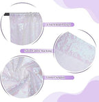 2 PCS 4x10ft Iridescent Sequin Backdrop for Photography in 4FT x 10FT (2 Panels) in Iridescent, alternate view 5