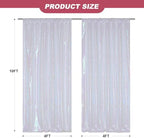 2 PCS 4x10ft Iridescent Sequin Backdrop for Photography in 4FT x 10FT (2 Panels) in Iridescent, alternate view 6