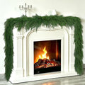 2 PCS 6FT Christmas Artificial Norfolk Pine Garlands in Green