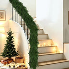 2 PCS 6FT Christmas Artificial Norfolk Pine Garlands in Green, alternate view 6