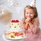 2 Pcs Acrylic Cake Stands for Dessert Table Clear Fillable Cake Riser Cupcake Tier with LED Strings for Birthday, alternate