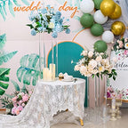 2 Pcs Acrylic Vase Wedding Centrepieces, 23.6in Clear Column Flower Stand Rectangular Display Rack, Cylinder, alternate view
