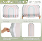 2 Pcs Arch Backdrop Cover Fabric, Sage Green,7.2ft+6ft, alternate view 3