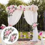 2 PCS Arch Flowers, Artificial Flowers for Wedding Arch Floral Swag Pink for Wedding Welcome Signs, Baby Shower, alternate