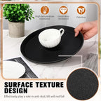 2 Pcs Bar Service Tray Round Plastic Non Slip,11", alternate view 4